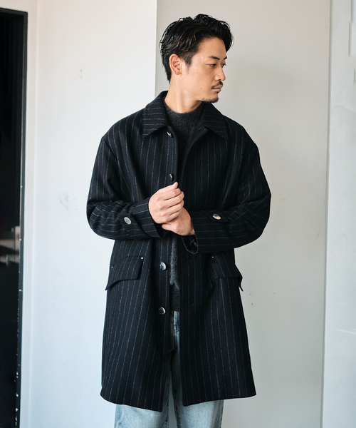 未使用級【現行/23SS】マッキントッシュ ハンビー JS別注 コート 黒 8 s_25076640-1-jpn-JP_2.jpg