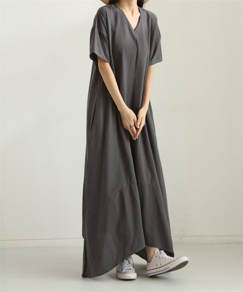 「MAISON DE THERESE」 半袖ワンピース FREE ブラック レディース_画像7