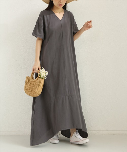 「MAISON DE THERESE」 半袖ワンピース FREE ブラック レディース_画像9