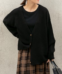 ✨未使用級✨ エイトン 2024年 Vネックカーディガン オーバーサイズ 洗える THE CRAFT CREW PRODUCTS カーディガン ウォッシャブル オーバーサイズ