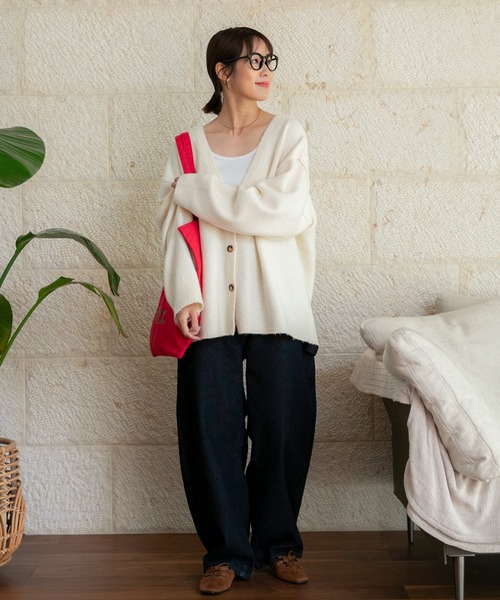 THE CRAFT CREW PRODUCTS カーディガン ウォッシャブル オーバーサイズ