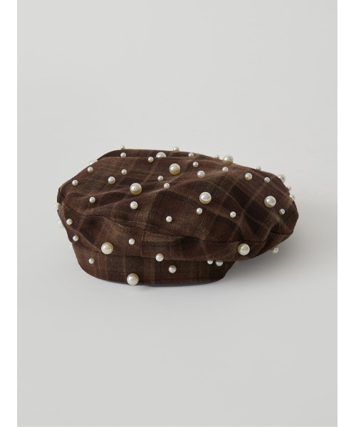 Darich（ダーリッチ） 帽子 ベレー帽 ランダムパールベレー レディース
