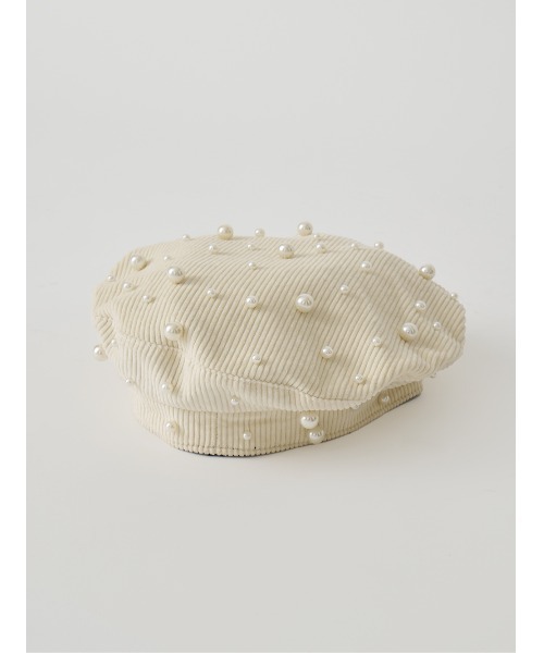 Darich（ダーリッチ） 帽子 ベレー帽 ランダムパールベレー レディース