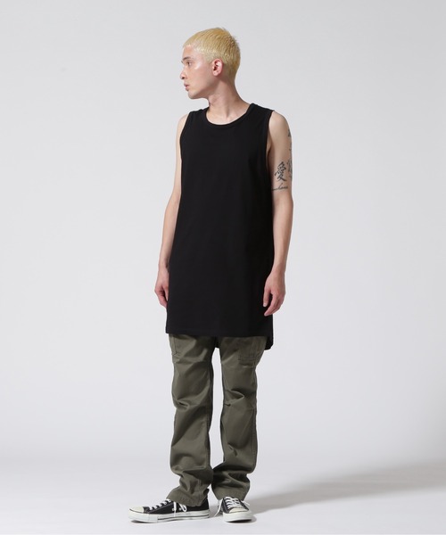 「ROYAL FLASH」 ノースリーブトップス 1 グリーン メンズ_画像9