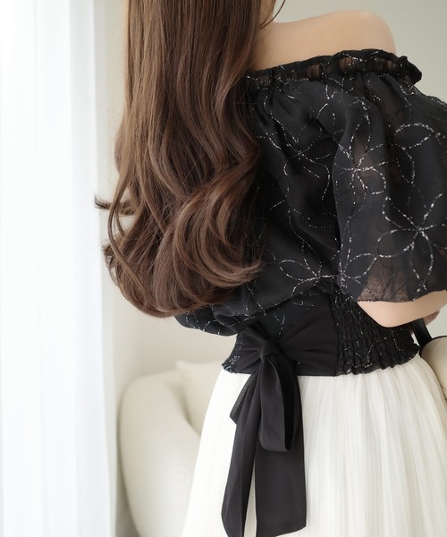 「mily bilet」 半袖カットソー X-LARGE ベージュ レディース_画像3