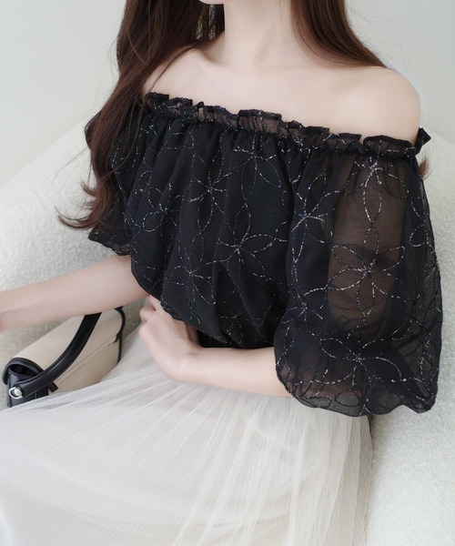 「mily bilet」 半袖カットソー X-LARGE ベージュ レディース_画像7