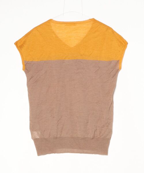「LAPIS LUCE PER BEAMS」 Vネックニット - ブラウン レディース_画像2