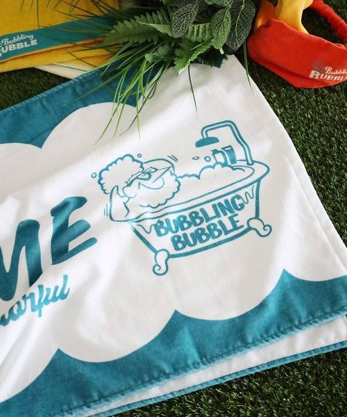 niko and…（ニコアンド） タオル 「Bubbling BUBBLE」プリントバス