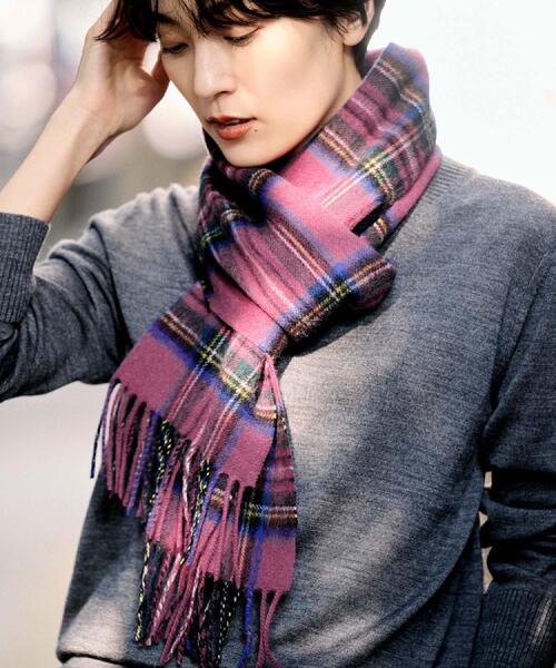 UNTITLED アンタイトル ウールチェック ダブルコート 定価5万円 UNTITLED（アンタイトル） ストール マフラー 「名品／定番人気