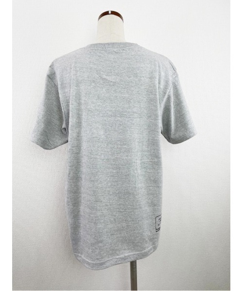 「WORLD WIDE LOVE!」 半袖Tシャツ 1 グレイッシュブルー レディース_画像8