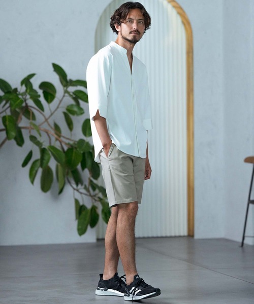 「Magine」 7分袖シャツ 48 ホワイト メンズ_画像6