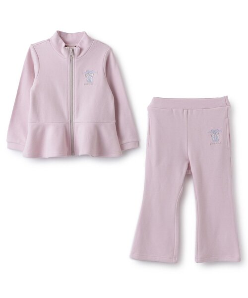 petit main セットアップ 「バレエ」ペプラムジップアップパンツSET 