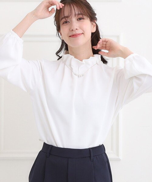 SHOO・LA・RUE（シューラルー） ブラウス シャツ 「洗濯機可/S-3L