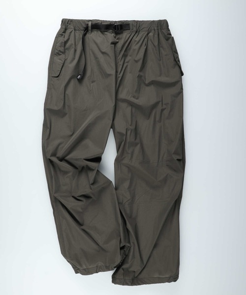 カーゴパンツ セール】【SETUP7】スリット入りサテンカーゴパンツ パラシュート