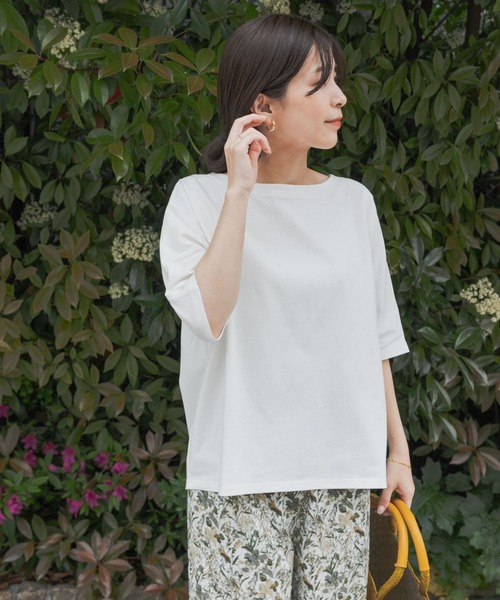 「URBAN RESEARCH DOORS」 半袖カットソー MEDIUM オフホワイト レディース_画像2