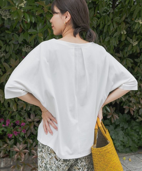 「URBAN RESEARCH DOORS」 半袖カットソー MEDIUM オフホワイト レディース_画像8