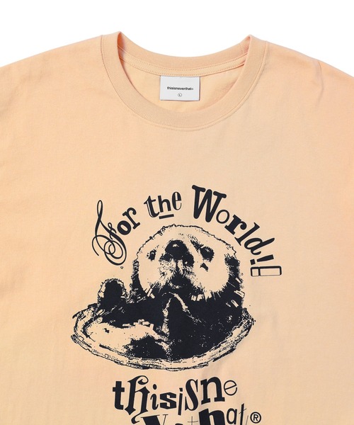「thisisneverthat」 半袖Tシャツ S オレンジ メンズ_画像5