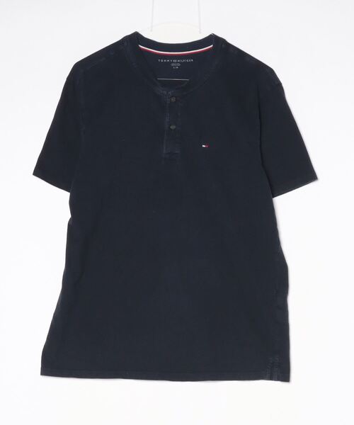 TOMMY HILFIGER（トミー・ヒルフィガー） 刺繍半袖Tシャツ L ネイビー