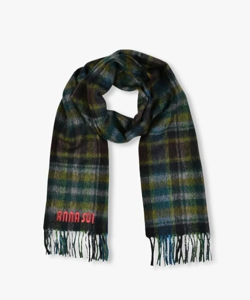 ANNA SUI（アナスイ） マフラー ストール ウールチェックマフラー