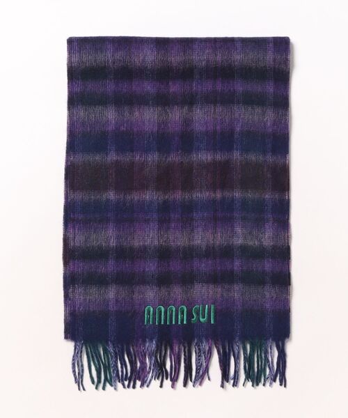 マフラー ストール ウールチェックマフラー レディース