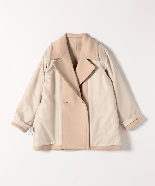 【3連休限定大幅お値下げ中！】RIVE DROITE ダブルブレストピーコート 追加予約》quaranciel: リバー スタンド & テーラード ダブルブレスト