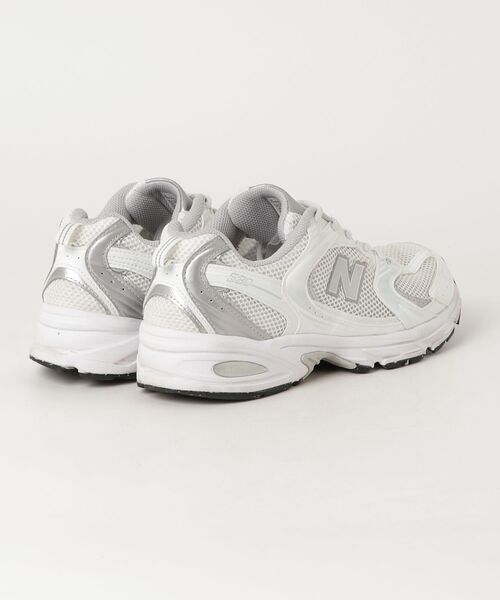 「New Balance」 ローカットスニーカー 28.0cm ホワイト×シルバー レディース_画像2