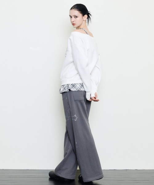 LUVISTRUE ワイドパンツ スウェットパンツ ジャージ EV GLITTER