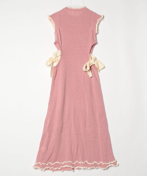 「lilLilly」 ニットワンピース FREE ピンク レディース_画像2