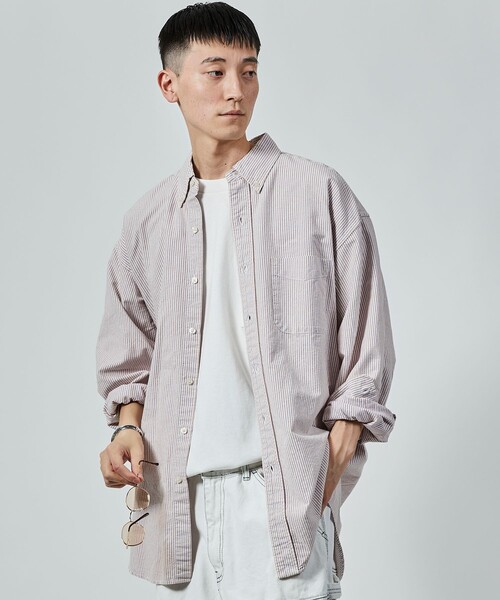 NAUTICA（ノーティカ） 長袖シャツ X-LARGE ワインレッド メンズ