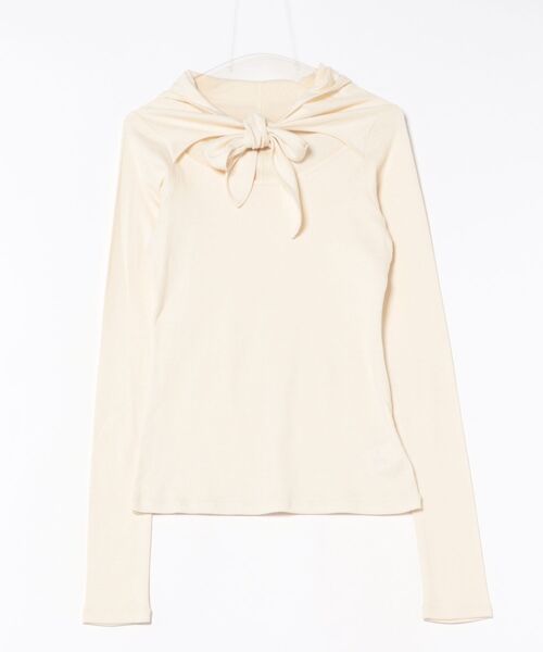 CLANE（クラネ） tシャツ CLANE BOW TIE HOODED CUT TOPS レディース