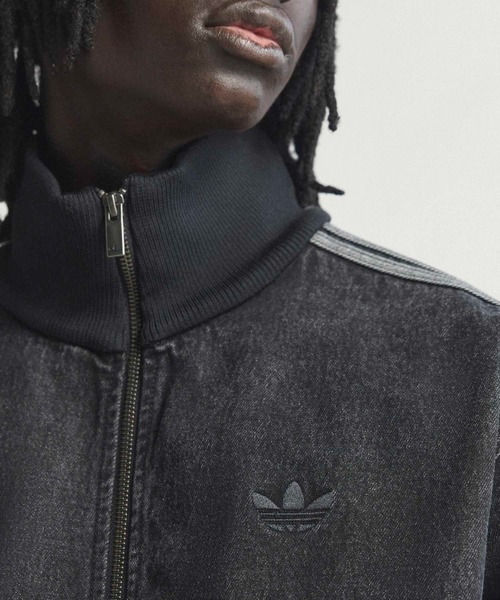 新品XL⭐️adidas アディカラー デニムファイヤーバード トラックトップ 黒 アディダス アディカラー デニム ファイヤーバード トラックトップ