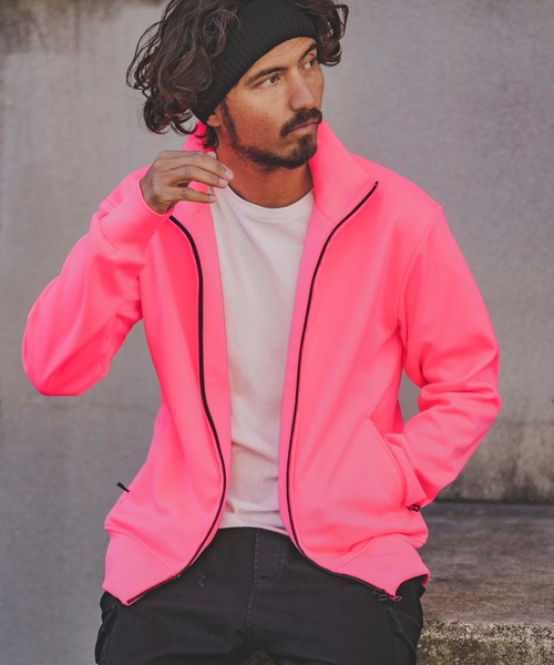 「felkod」 ジャージブルゾン L ピンク系その他 メンズ_画像3