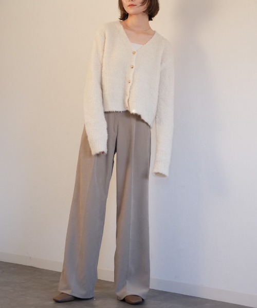 「Reurie'」 スラックス S カーキ レディース_画像8