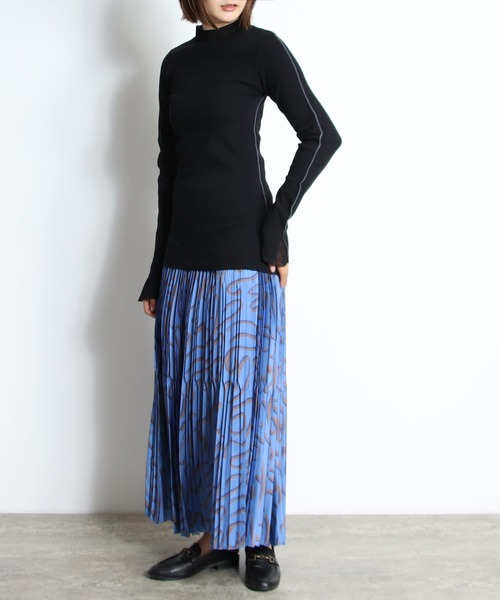 「TITE IN THE STORE」 長袖カットソー FREE パープル レディース_画像5