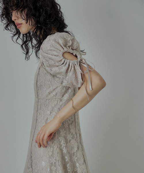 「niana」 半袖ワンピース M ブラウン レディースの画像