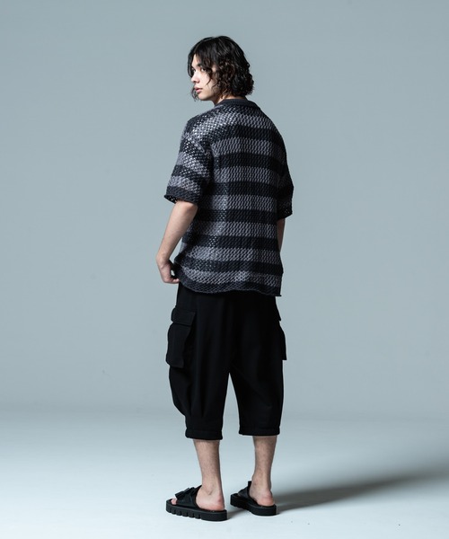 「glamb」 半袖ニット L グレー メンズ
