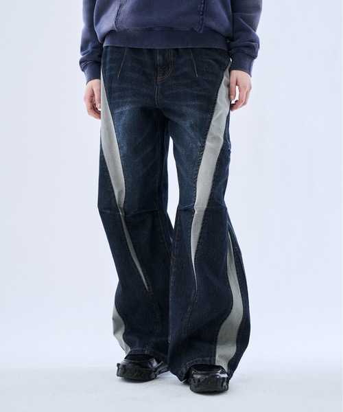 PHILTHEORY ジーンズ Ripstop docking denim pants / リップストップ
