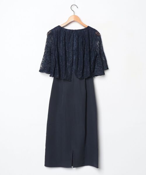 「Lace Ladies」 半袖ワンピース S ネイビー レディース_画像2