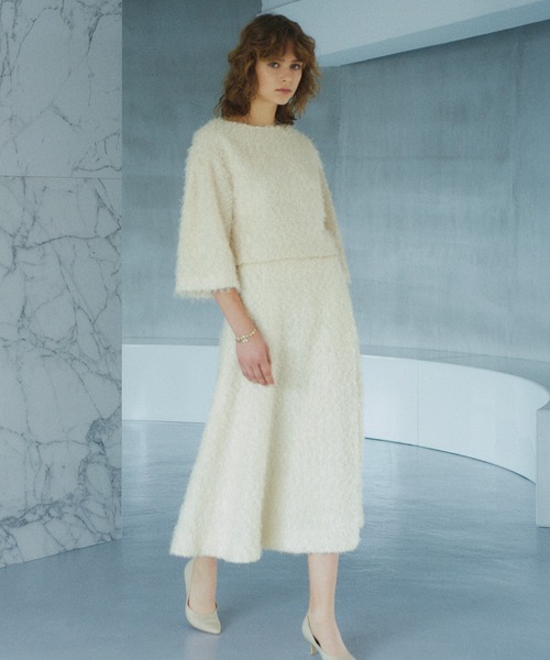 「STRAWBERRY-FIELDS」 フレアスカート - ブルー レディース_画像3