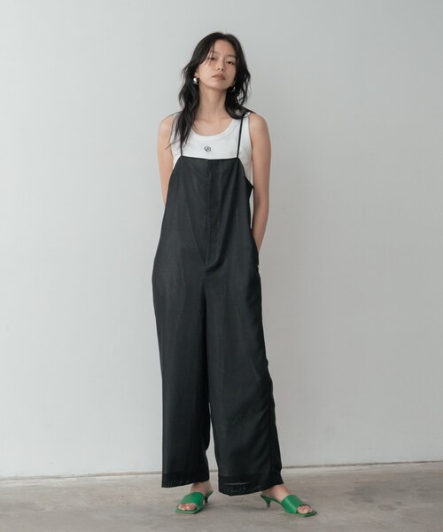 INDIVI GALLEST サロペット オーバーオール メッシュロンパース
