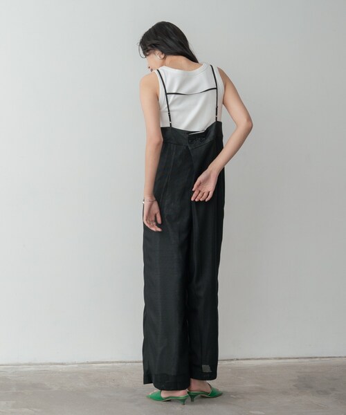 INDIVI GALLEST サロペット オーバーオール メッシュロンパース