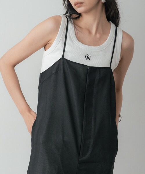 INDIVI GALLEST サロペット オーバーオール メッシュロンパース