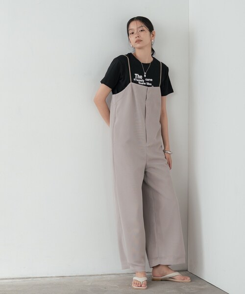 INDIVI GALLEST サロペット オーバーオール メッシュロンパース
