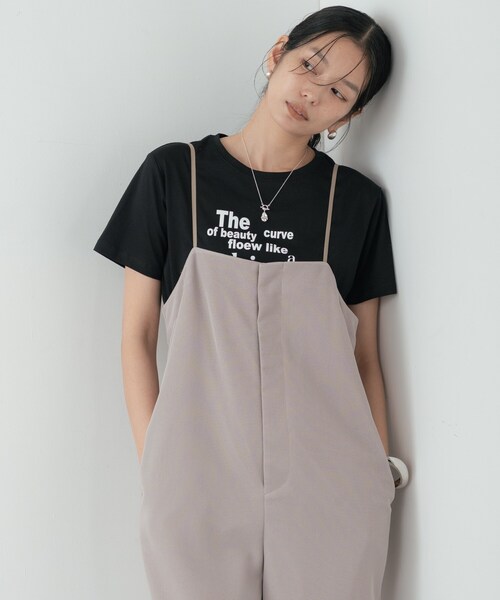 INDIVI GALLEST サロペット オーバーオール メッシュロンパース