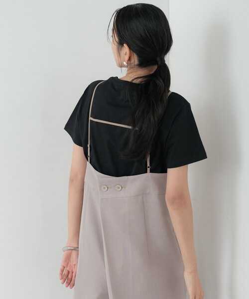 INDIVI GALLEST サロペット オーバーオール メッシュロンパース