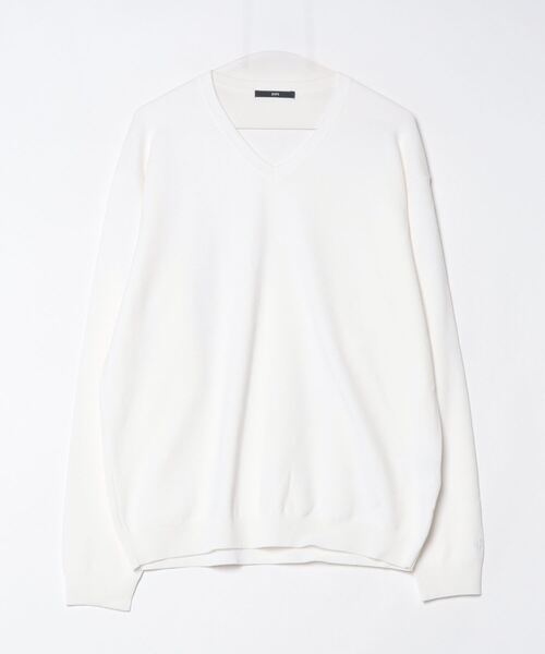 「SHIPS」 長袖ニット MEDIUM ナチュラル メンズ_画像2