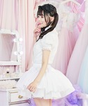 スカート 二段レイヤードのフリルスカートパニエの詳細画像3