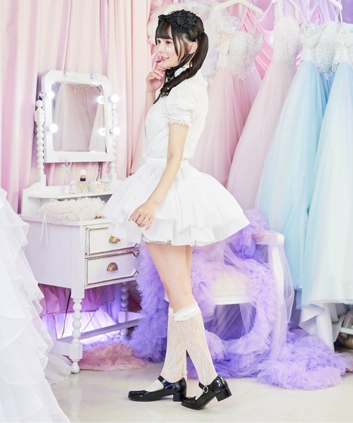 BODYLINE スカート 二段レイヤードのフリルスカートパニエ : ZOZOTOWN
