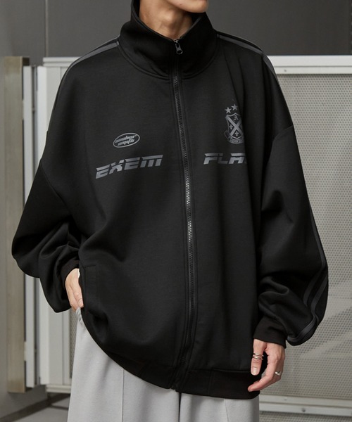 「Anchor Smith」 ジャージブルゾン M ブラック メンズ_画像3