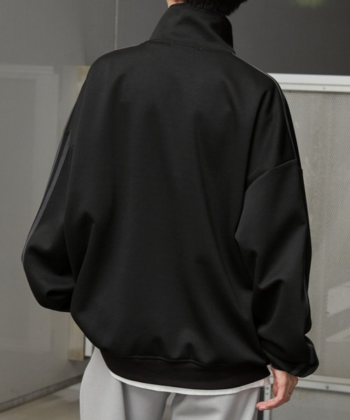 「Anchor Smith」 ジャージブルゾン M ブラック メンズ_画像5